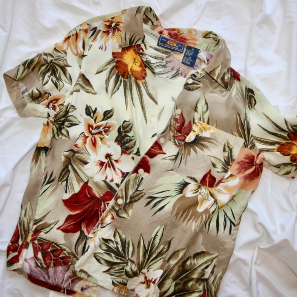 Thrifted Route 66 Hawaiian Button Down